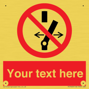 Custom prohibition Do not alter the state of the switch